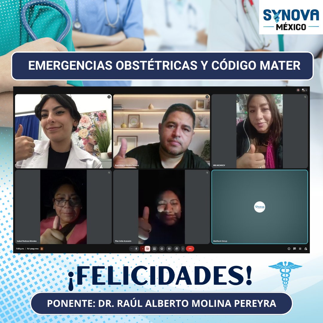 Participantes del curso de emergencias obstétricas y Código Mater